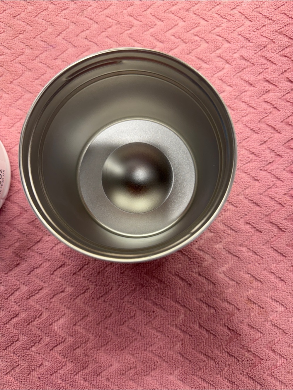 HydroPeak 25oz Stainless Steel Food Jar - White with Pink Martini Print - Picture 4 of 4